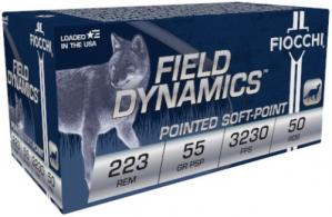 Fiocchi 223 Remington 55 Grain Pointed Soft Point - 223B Fiocchi 223 Remington 55 Grain Pointed Soft Point - 223B