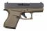 Glock G43 Double Action 9mm 3.39 6+1 OD Green Grip Black