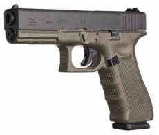Glock G17 Double 9mm Luger 4.48 17+1 OD Green Grip Black
