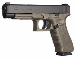 Glock G34 Double 9mm 5.3 17+1 OD Green Grip Black - PG3437103MOS