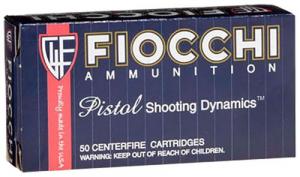 Fiocchi Pistol Shooting Dynamics Full Metal Jacket 9mm Ammo 115 gr 50 Round Box