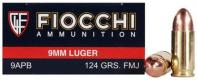 Main product image for Fiocchi Pistol Shooting Dynamics Full Metal Jacket 9mm Ammo 124 gr 50 Round Box