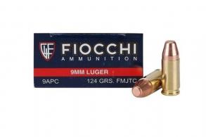 Fiocchi 9MM 123 Grain Truncated Cone Full Metal Jacket - 9APC Fiocchi 9MM 123 Grain Truncated Cone Full Metal Jacket - 9APC