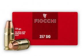 Main product image for Fiocchi 357 Sig 124gr Full Metal Jacket 50rd box