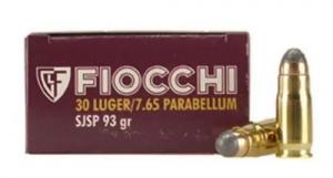 Fiocchi 30 Luger 93 Grain Jacketed Soft Point - 765B Fiocchi 30 Luger 93 Grain Jacketed Soft Point - 765B