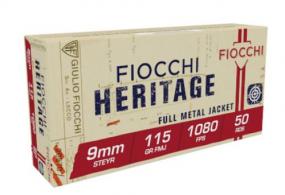 Fiocchi 9MM Steyr 115 Grain Metal Case - 9SA Fiocchi 9MM Steyr 115 Grain Metal Case - 9SA