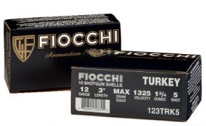 Fiocchi Turkey 12 Ga. 2 3/4" 1 1/2 oz, #4 Nickel Plated Lead - 12TRK Fiocchi Turkey 12 Ga. 2 3/4" 1 1/2 oz, #4 Nickel Plated Lead - 12TRK