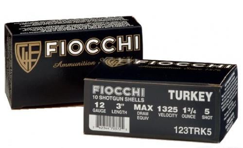 Fiocchi Turkey 12 Ga. 3" 1 3/4 oz, #6 Nickel Plated Lead