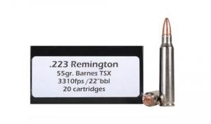 DoubleTap Ammunition Tactical 223 Rem 55 gr Barnes TSX Lead Free 20 Bx/ 50 Cs - 223R55X