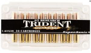 G2 Research RipOut 7.62X39mm 124 GR Hollow Point 20 Bx/ 18 Cs