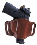 Bulldog Belt Slide Small Automatic Handgun Holster Right Hand Leather Tan