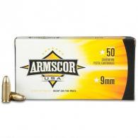 Armscor USA Full Metal Jacket 9mm Ammo 147 gr 50 Round Box - FAC9-5N Armscor USA Full Metal Jacket 9mm Ammo 147 gr 50 Round Box - FAC9-5N