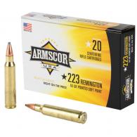 ARMSCOR .223 Remington 55GR PSP 20/1000 - AC223-2N ARMSCOR .223 Remington 55GR PSP 20/1000 - AC223-2N