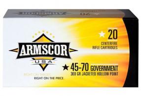 ARMSCOR AMMO 45-70 300GR JHP 20/10 - FAC4570300GRJHPTC ARMSCOR AMMO 45-70 300GR JHP 20/10 - FAC4570300GRJHPTC