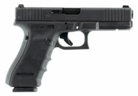 Glock G17 Gen4 Double Action 9mm 4.48 10+1 FS (Steel) Black Interch