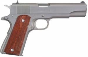 Colt O1070A1CS 70 Govt 45 ACP 5" 7+1 Double Diamond Rosewood Grip Brushed SS