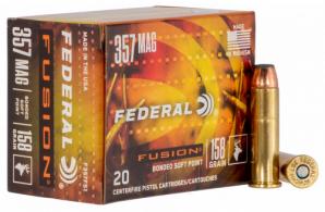 Federal Fusion .357 Mag 158gr SP 20ct Box - F357FS1 Federal Fusion .357 Mag 158gr SP 20ct Box - F357FS1