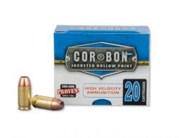 Cor-Bon Self Defense Jacketed Hollow Point 380 ACP Ammo 20 Round Box Cor-Bon Self Defense Jacketed Hollow Point 380 ACP Ammo 20 Round Box