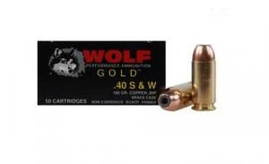 Wolf 40 Smith & Wesson 180 Grain Semi-Jacketed Hollow Point - G40HP1