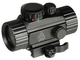 UTG Circle Dot Sight 1x 30mm 4 MOA Illuminated Red/Green Circle Dot CR2032 Lithium Black Hardcoat Anodized - SCPRG40CDQ