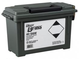 CCI Blazer Brass .40 S&W 180gr FMJ 250rnd W/ Ammo Can - 52202 CCI Blazer Brass .40 S&W 180gr FMJ 250rnd W/ Ammo Can - 52202