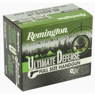 Remington Ammunition 28973 Ultimate Defense 45 ACP +P 185 gr Brass Jacket Hollow Point (BJHP) 20 Bx/ 25 Cs - HD45APC