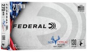 Federal Non-Typical Whitetail 270Win 130 Grain Soft Point 20rd box - 270DT130 Federal Non-Typical Whitetail 270Win 130 Grain Soft Point 20rd box - 270DT130