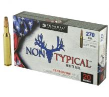 FEDERAL NON TYPICAL AMMO  270WIN 150GR SOFT POINT 20RD BOX - 270DT150