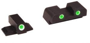 Ameriglo Classic 3-Dot for Springfield XD Green Tritium Handgun Sight - XD191