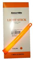 Ameriglo 6" 12 Hour Orange Waterproof Light Stick/10 Pack - 990505