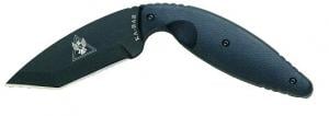 Kabar TDI Law Enforcement Knife w/Tanto Blade & Straight Edg - 1484