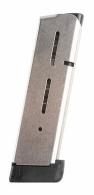 Wilson Combat 8 Round Stainless Mag Extension w/Butt Pad For - 47DE