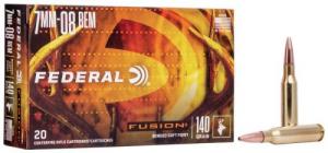 Main product image for Federal Fusion 20RD 140gr 7mm-08 Remington