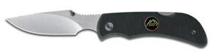 Outdoor Edge CL10C Caper Lite 2.50" Folding Plain AUS8 SS Blade G10 Black Handle - 75