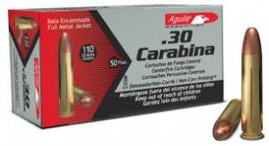 Aguila 30 Carbine 110gr. FMJ, 50RDS Aguila 30 Carbine 110gr. FMJ, 50RDS