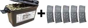 500 Rounds* of Federal XM855 62gr 5.56 and 5 30 Rd AR-15 Mags - BUCKET1