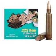 BROWN BEAR 223 55GR JHP 20RD - AB223HP