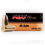 PMC .45ACP 230GR FMJ-RN 50RD - AP45A