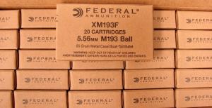 500 Round Case of Federal 5.56 55 gr - XM193F