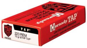 Hornady .223 Remington 75gr BTHP TAP 20ct - 80265LE Hornady .223 Remington 75gr BTHP TAP 20ct - 80265LE