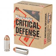 Hornady Critical Defense FTX 40 S&W Ammo 165 gr 20 Round Box - 91340LE Hornady Critical Defense FTX 40 S&W Ammo 165 gr 20 Round Box - 91340LE