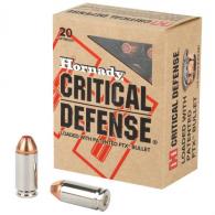 Hornady Critical Defense FTX 40 S&W Ammo 165 gr 20 Round Box Hornady Critical Defense FTX 40 S&W Ammo 165 gr 20 Round Box