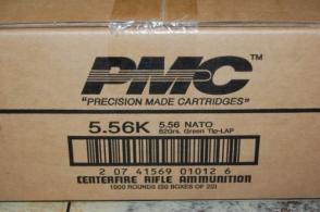 PMC 556K X-Tac 5.56 NATO LAP 62 GR 1000 Round Case - 556KCASE