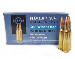 PRVI PATRIZAN .308 WIN. 165gr PSP, BT, 20 rounds - 03133 PRVI PATRIZAN .308 WIN. 165gr PSP, BT, 20 rounds - 03133