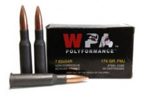 Wolf Polyformance 7.62x54r 174gr FMJ Ammo - 20 Rounds