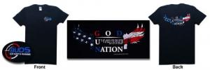 Buds logo t-shirt "NATION UNDER GOD" - Our #1 seller! ** SHIPS FREE !!