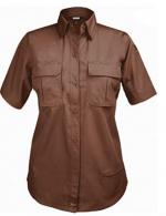 BlackHawk Women's S/S Tac Shirt Chocolate Brown Small - 92TS04CB-SM