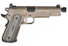 Springfield Armory 1911 Master Class Silent Operator 45ACP Flat Dark Earth (FDE) with Threaded Barrel - PCE9105 Springfield Armory 1911 Master Class Silent Operator 45ACP Flat Dark Earth (FDE) with Threaded Barrel - PCE9105