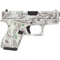 GLOCK 42 380ACP 3.25" FS 6RD GLOWING $100 BILLS - UI4250201BILLS GLOCK 42 380ACP 3.25" FS 6RD GLOWING $100 BILLS - UI4250201BILLS