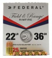 Federal Field and Range .22 LR 525 Copper HP - FR2236 Federal Field and Range .22 LR 525 Copper HP - FR2236